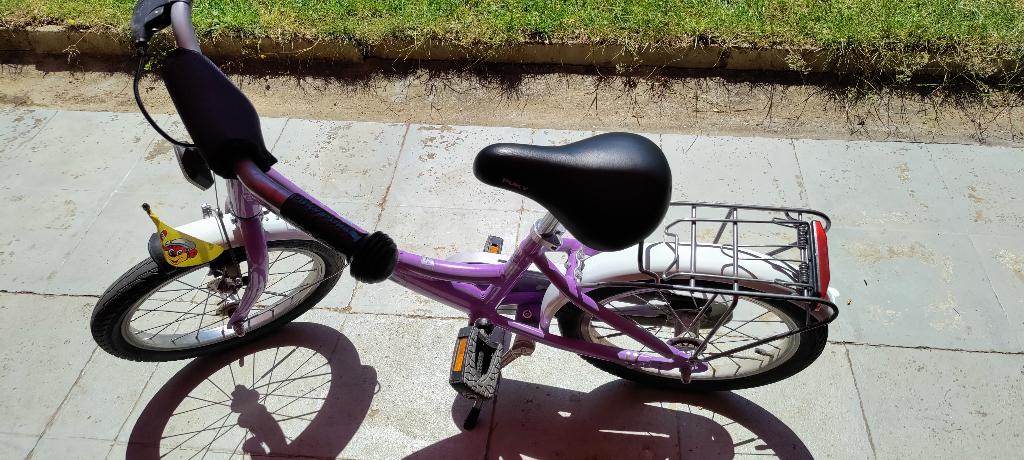 Vélo Puky 16 pouces mauve, Frein sur jante, Puky, 16 à 20 pouces, Enlèvement
