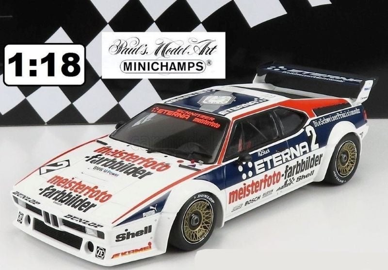 BMW M1 E26 Meisterfoto #2 HJ Stuck Minichamps 1/18 NIEUW, Ophalen of Verzenden, Nieuw, Auto, MiniChamps