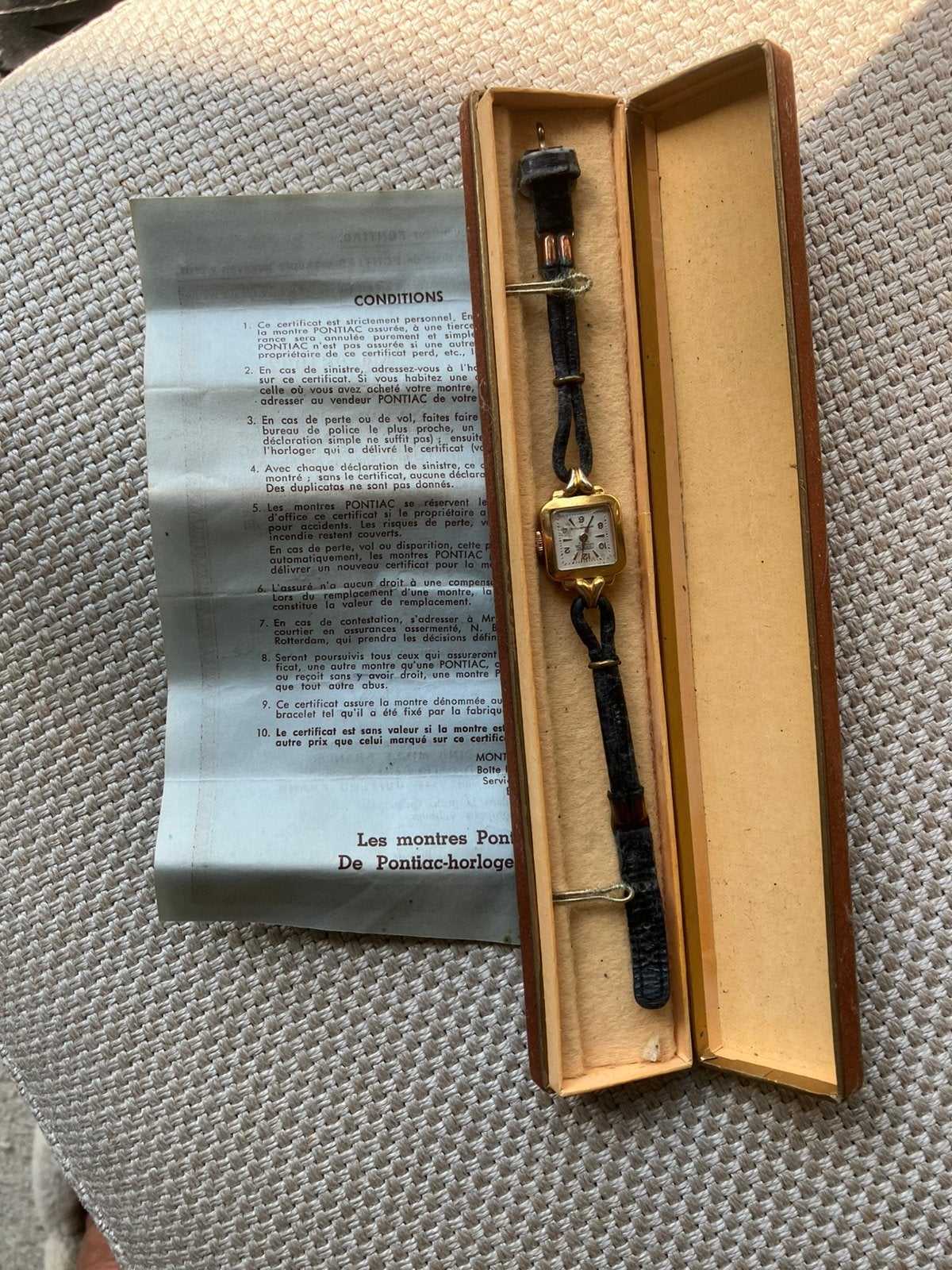 Montre Pontiac, Montre-bracelet, 1930 à 1960, Enlèvement ou Envoi, Acier