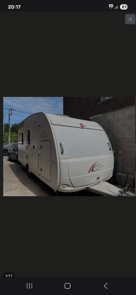 Caravane Burstner averso plus, 6 à 7 mètres, Jusqu'à 6, Grand lit, Particulier
