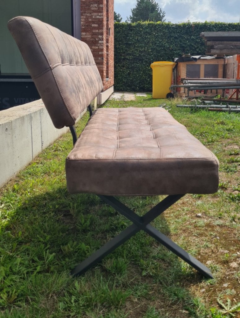 Zitbanken en stoel, Huis en Inrichting, Stoelen, Ophalen, Zo goed als nieuw, Bruin, Twee