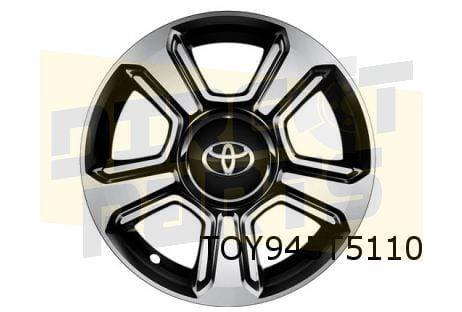 Toyota Aygo velg Aluminium 15'' 5-spaaks hoogglans zwart / g, Auto-onderdelen, 15 inch, -, Verzenden, -