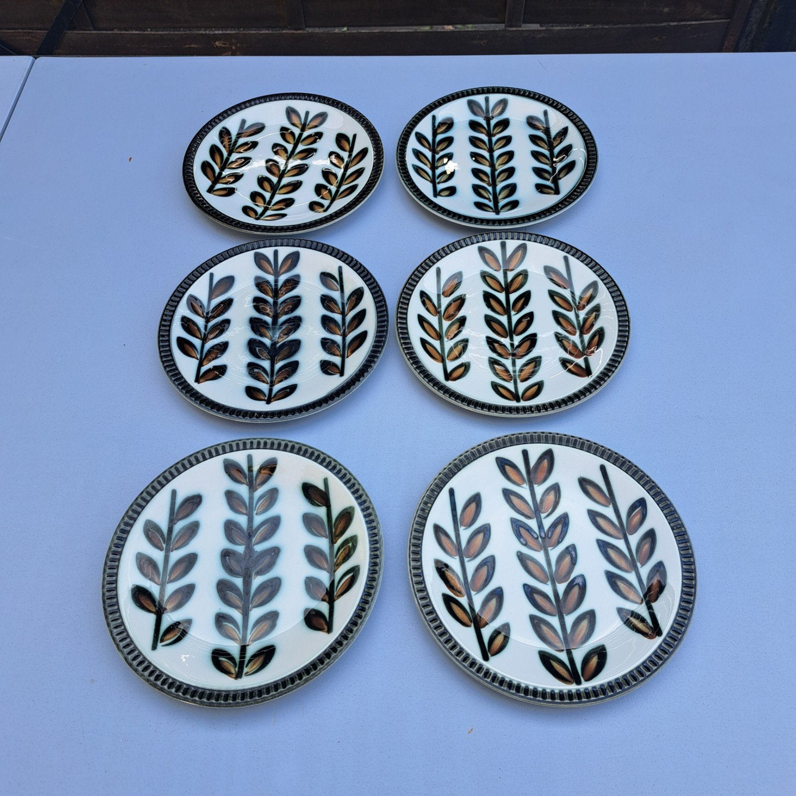 6 assiettes de 19cm, Enlèvement ou Envoi