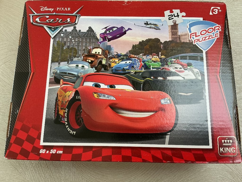 Cars puzzel, Enlèvement, 10 à 50 pièces, Utilisé, 2 à 4 ans