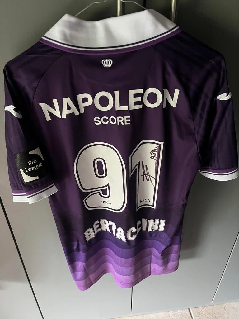 Matchworn anderlecht bertaccini, Verzamelen, Verzenden, Zo goed als nieuw