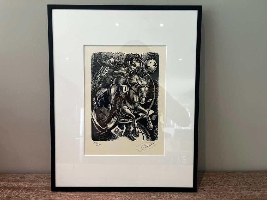 Houtsnede Frank-Ivo van Damme, Antiek en Kunst, Ophalen
