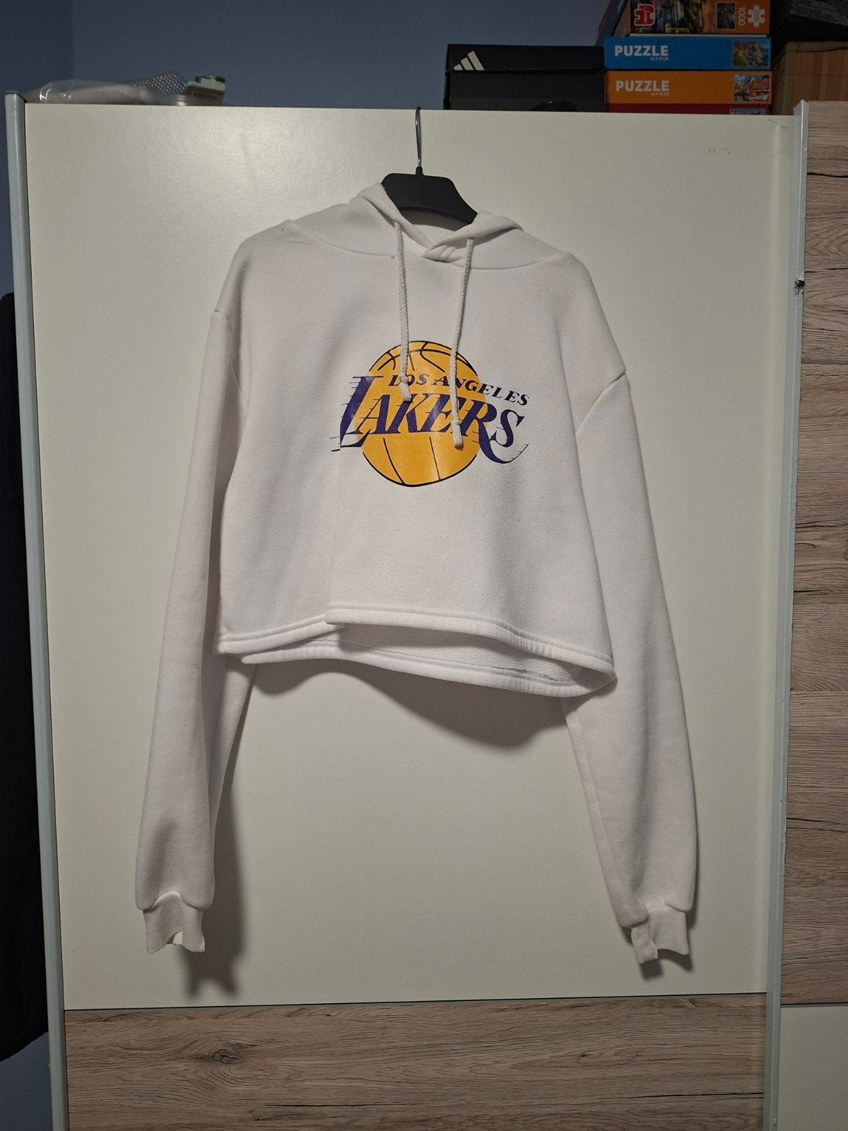 Pull-top à longue manche avec imprimé lakers, Kleding | Dames, T-shirts, Wit, Zo goed als nieuw, Lange mouw, Ophalen