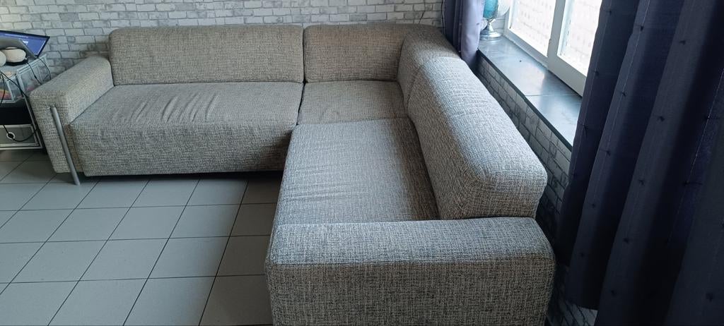 Salon en coin en tissus, Tissus