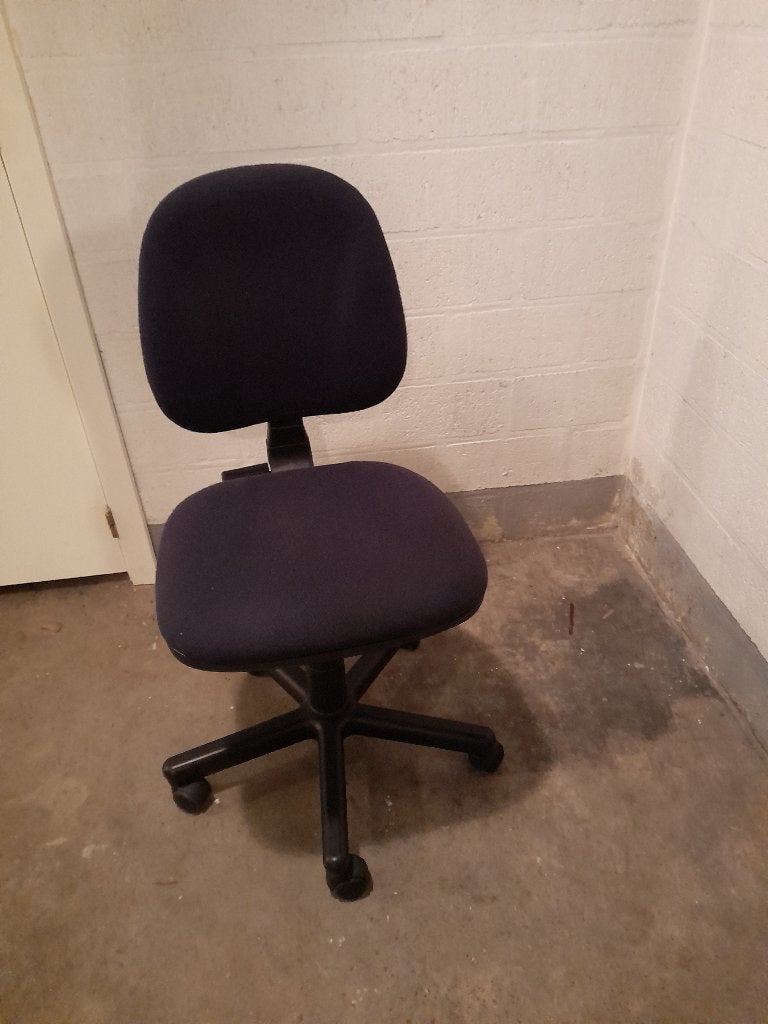 Bureaustoel, Ophalen, Gebruikt, Blauw, Bureaustoel