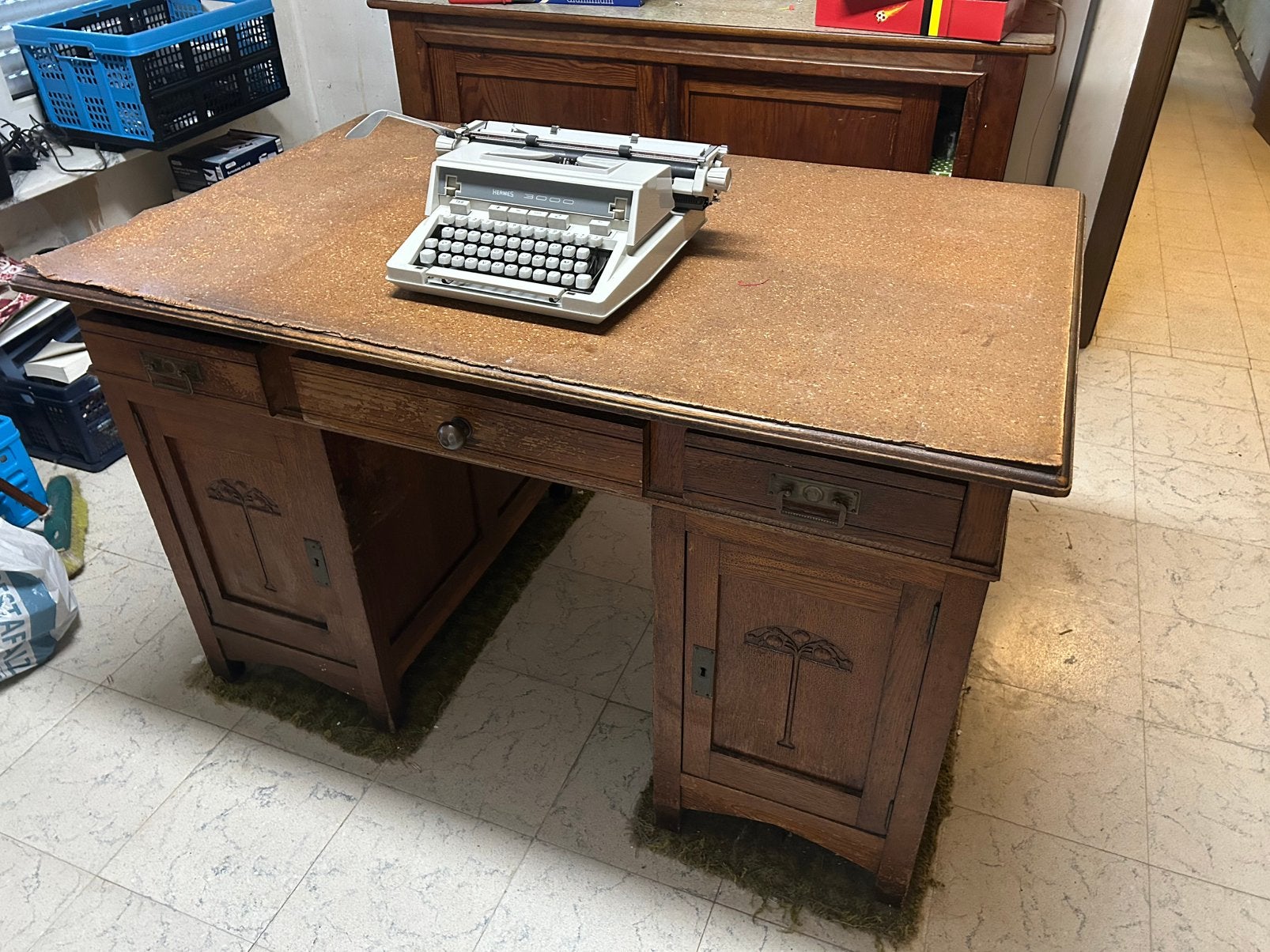 Zeer mooie antieke bureau, Antiquités & Art, Antiquités | Bureau & Affaires, Enlèvement