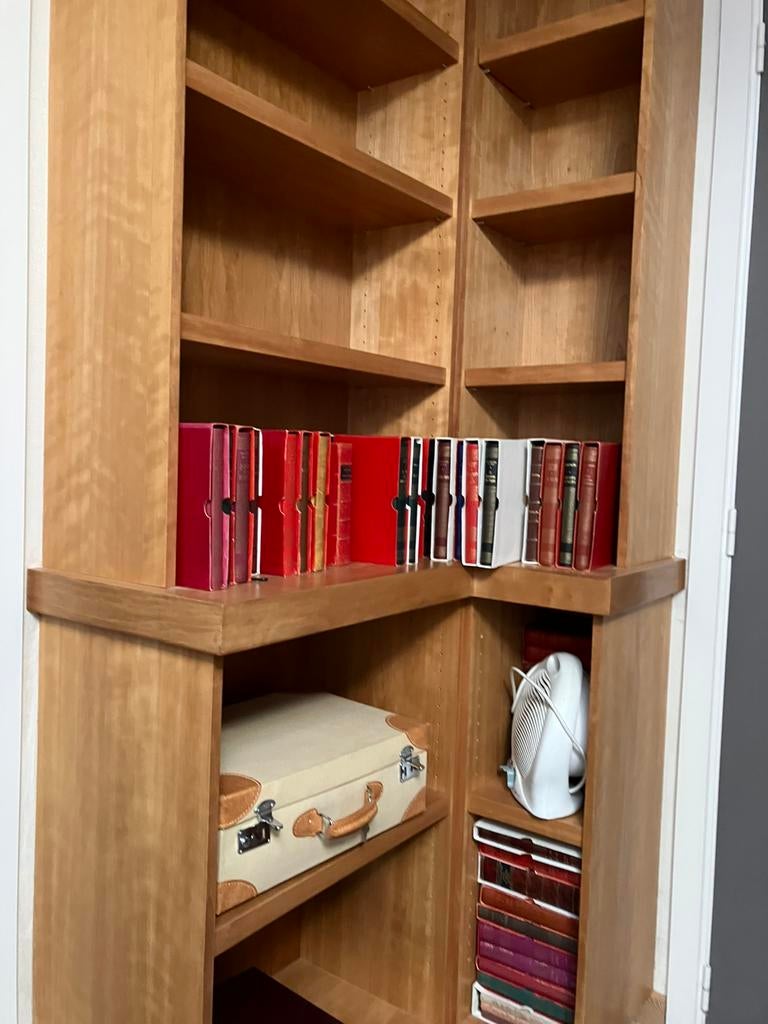 Bibliotheek kasten met legplanken, Huis en Inrichting, Kasten | Boekenkasten, Ophalen, Zo goed als nieuw, Met plank(en)