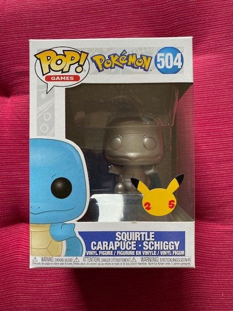 Funko Pop Carapuce 504 Pokémon 25 ans - Squirtle Schiggy, Enlèvement, Neuf