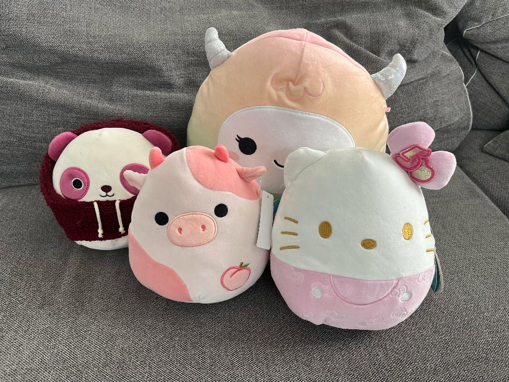Squish Mellows - set van 4, Kinderen en Baby's, Speelgoed | Knuffels en Pluche, Ophalen of Verzenden, Zo goed als nieuw, Overige typen
