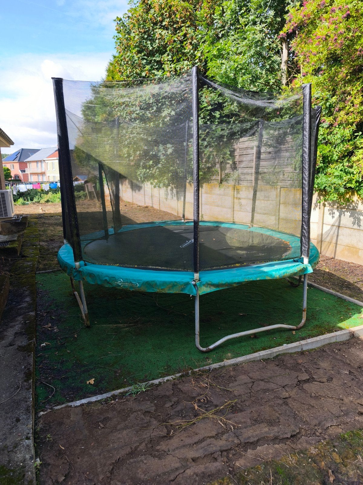 Trampoline 360 cm met net, goede staat, Ophalen