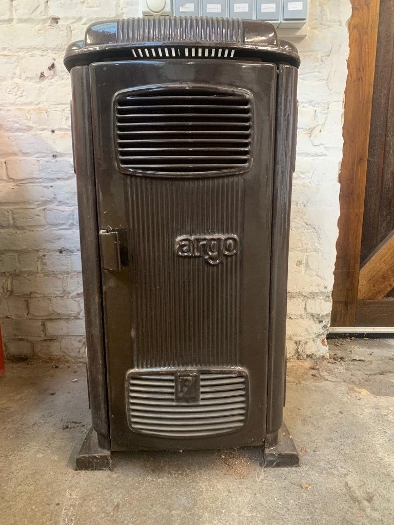 Poêle vintage en fonte de la marque Argo modèle 350, Enlèvement