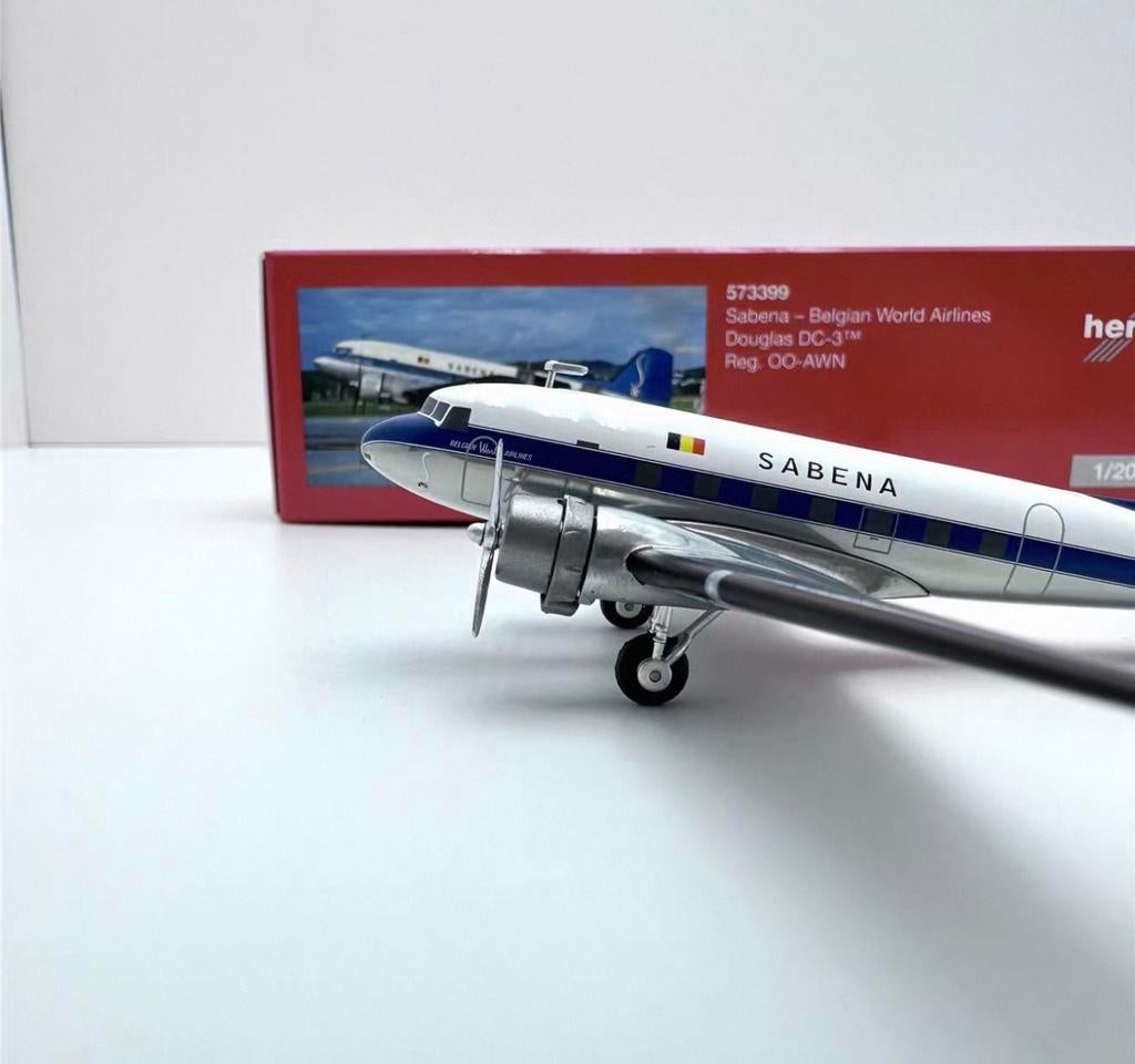 Herpa 1/200 DC3 Sabena, Enlèvement ou Envoi, Neuf