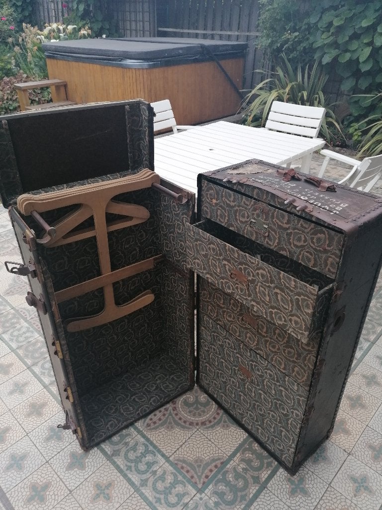 Antieke Reiskoffer eind 19e eeuw, Antiek en Kunst, Ophalen