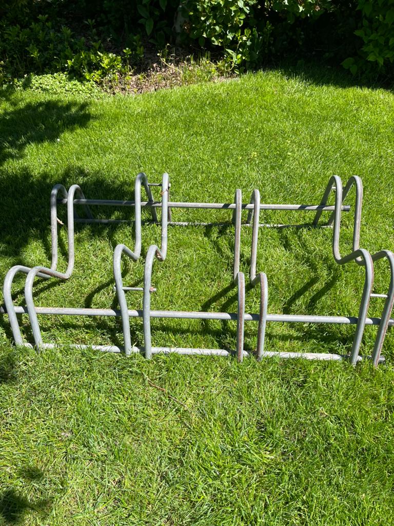 Fietsenrek voor 4 fietsen, Ophalen, Gebruikt