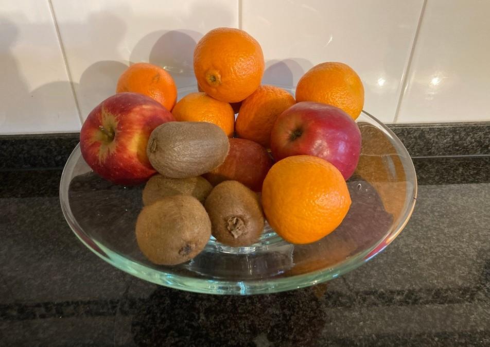 GLAZEN FRUITSCHAAL DIA 30 CM NIEUW, Neuf, Enlèvement ou Envoi, Rond, Verre