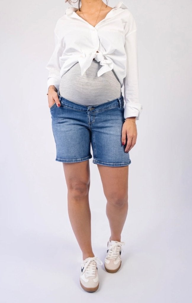 Short en jean de grossesse, Love2wait, Enlèvement, Pantalon ou Jeans, Bleu