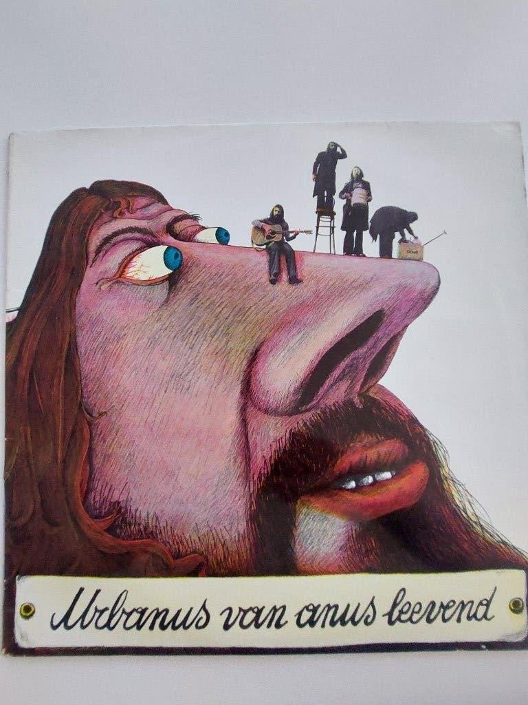 Urbanus Van Anus - Levend (1974-1ste Lp-Klaphoes), Gatefold hoes, Ophalen of Verzenden