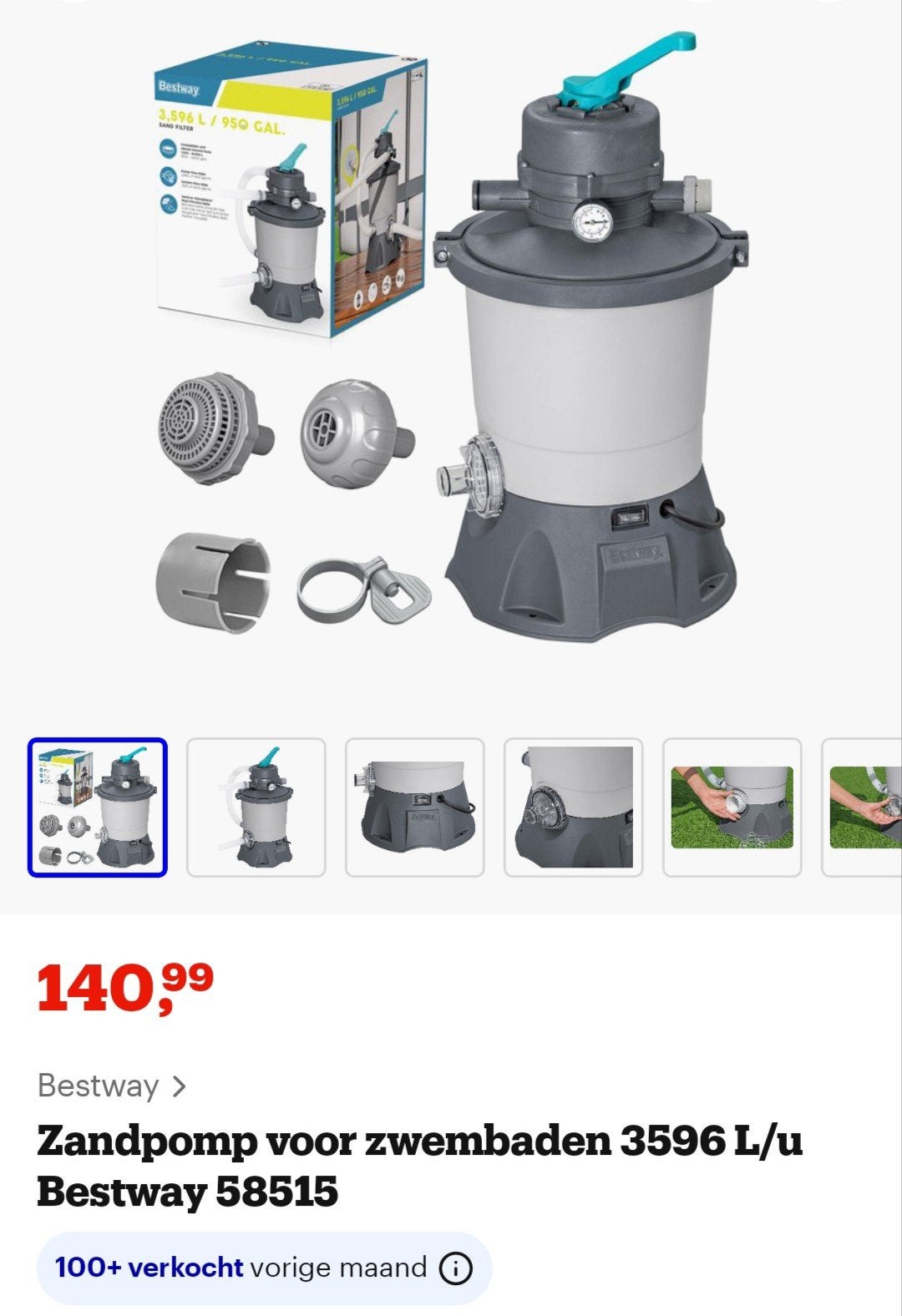 Filtre à sable Bestway, Jardin & Terrasse, Enlèvement