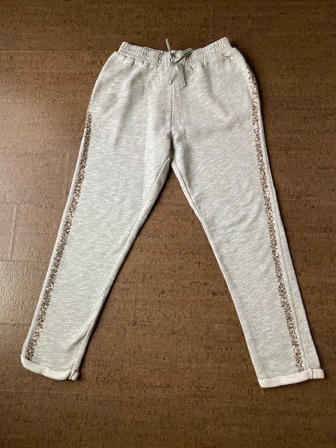 Legging de jogging gris à paillettes dorées Next 140 cm, Pantalon, Enlèvement ou Envoi, Comme neuf, Next