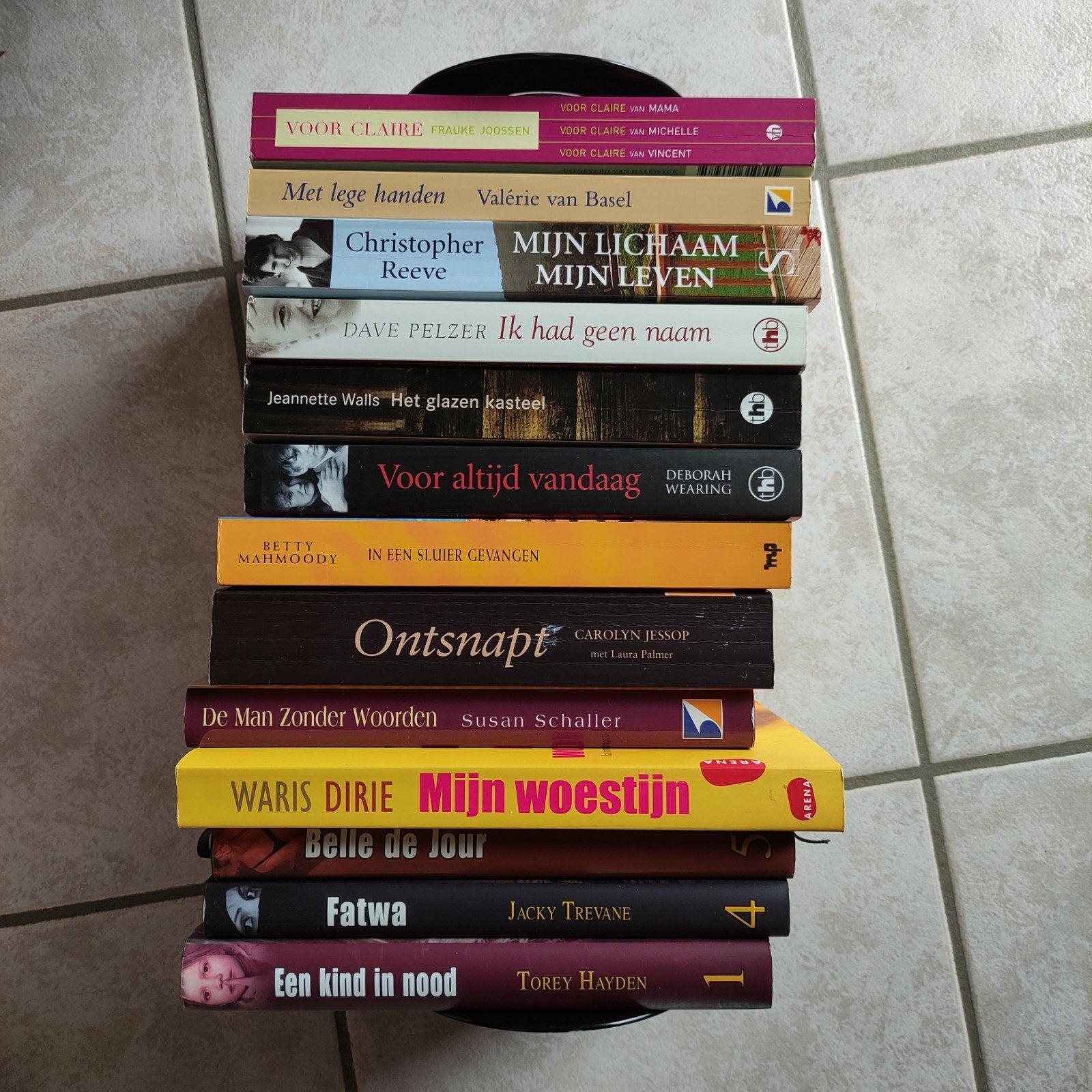 Romans/waargebeurd/thrillers/detectives €1/st.
€1/stuk, Ophalen, Gelezen