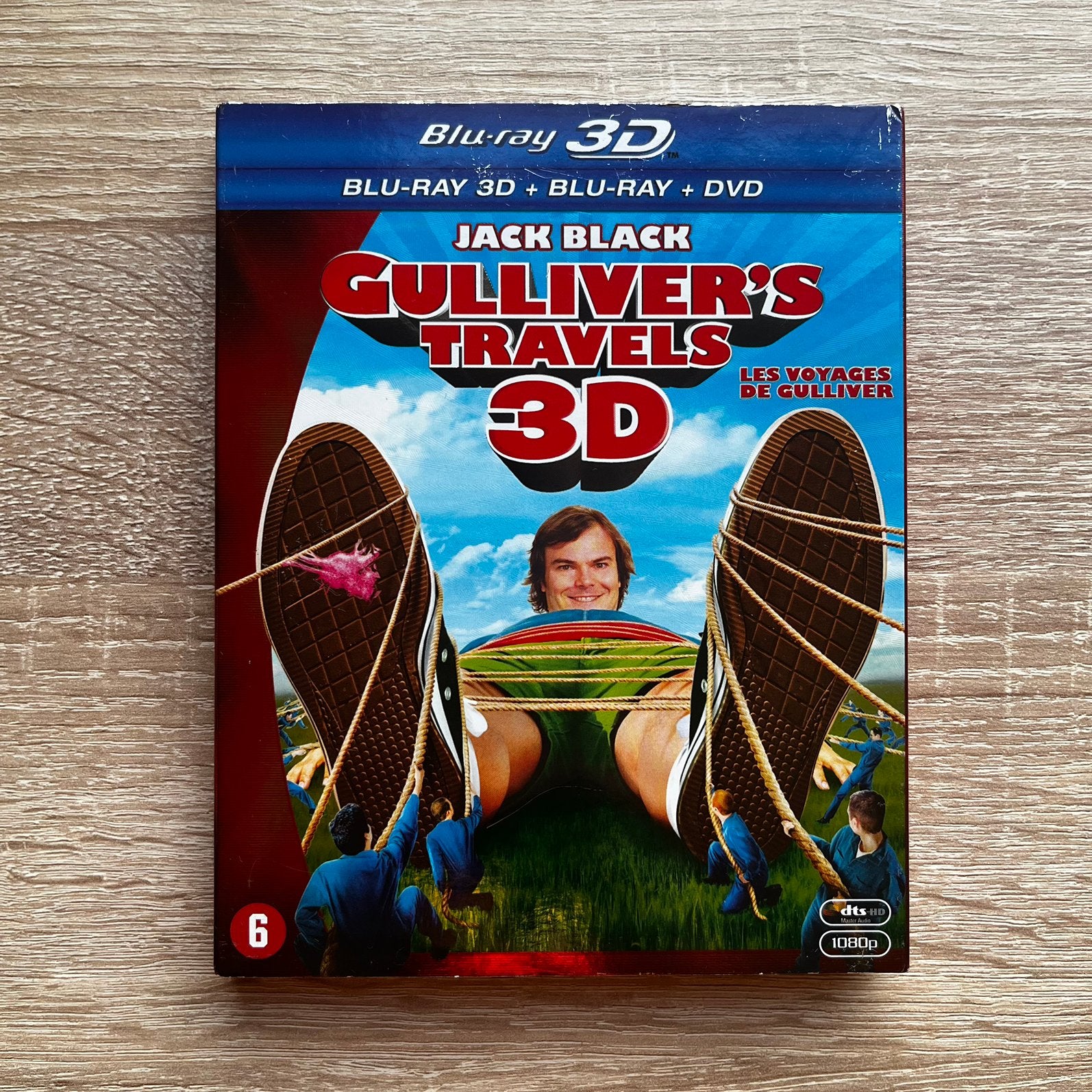 Gulliver's Travels 3D Blu-ray + 2D & Dvd, Ophalen of Verzenden, Zo goed als nieuw, Avontuur
