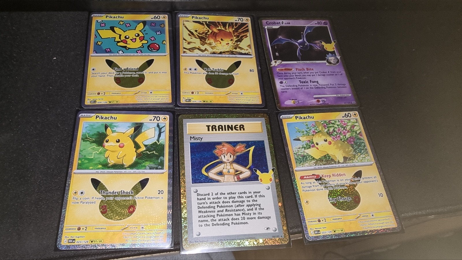 6 pokemon kaarten van 30th anniversary, Ophalen of Verzenden