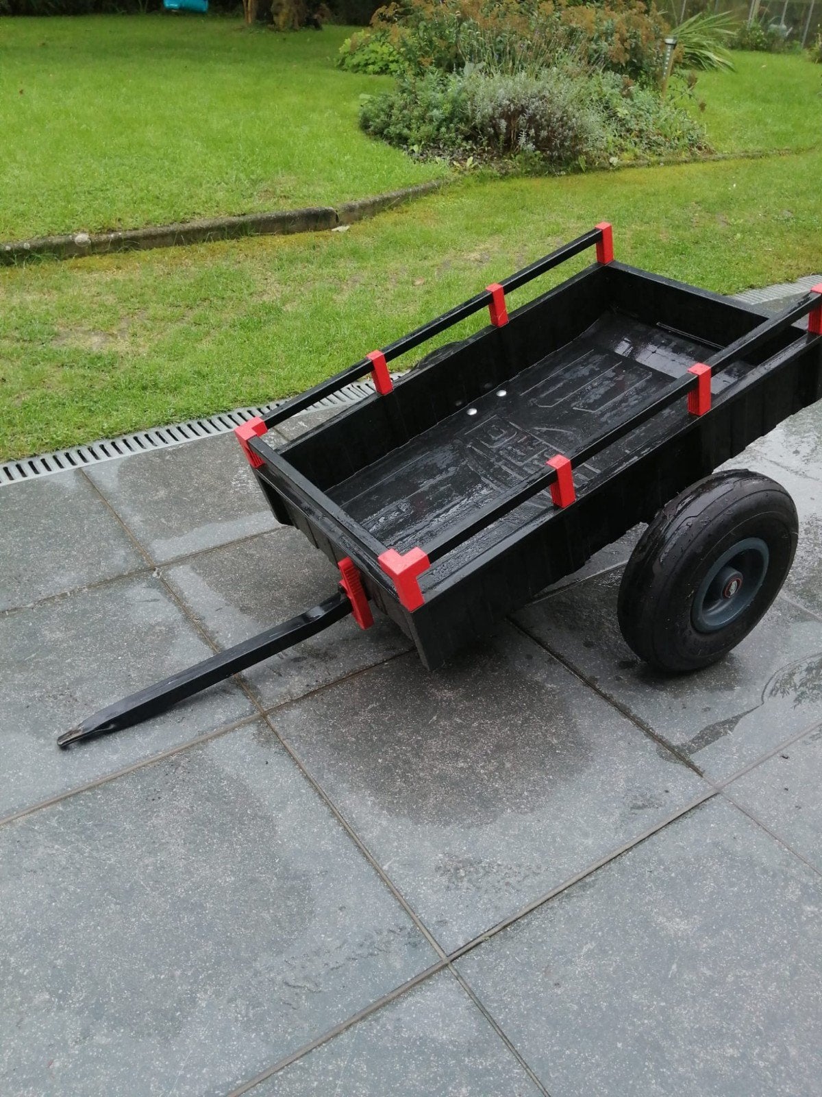 Aanhangwagen gocart, Ophalen