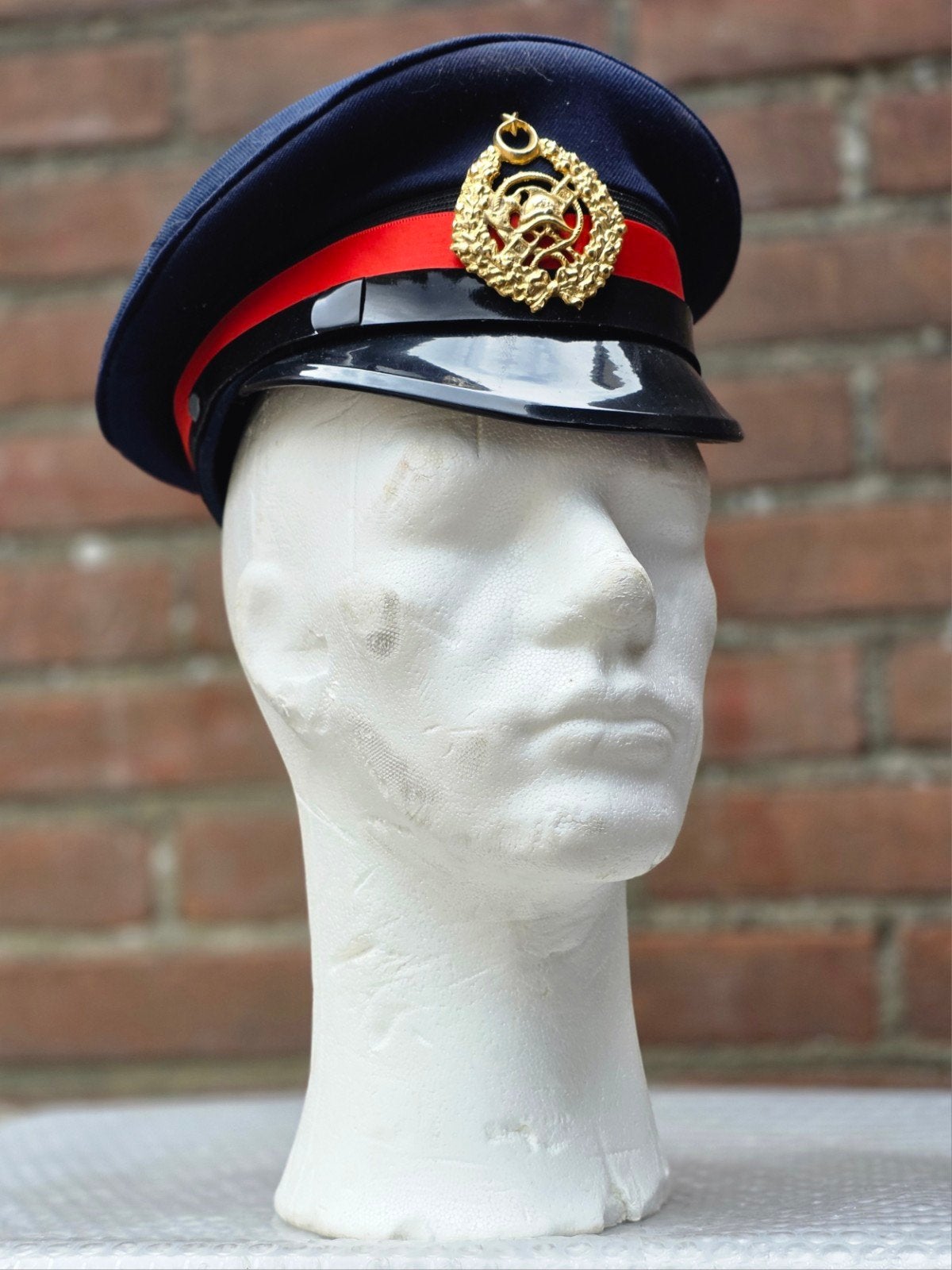 10x brandweer Kepi uniform pet pompier lot, Ophalen of Verzenden