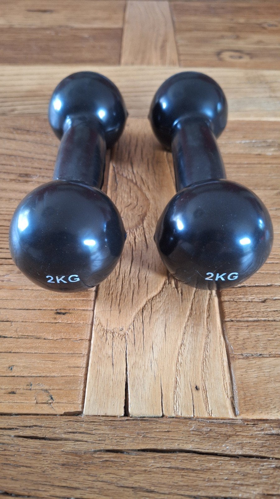 Halters 2×2kg, Sports & Fitness, Équipement de fitness, Enlèvement, Comme neuf, Set d’haltères