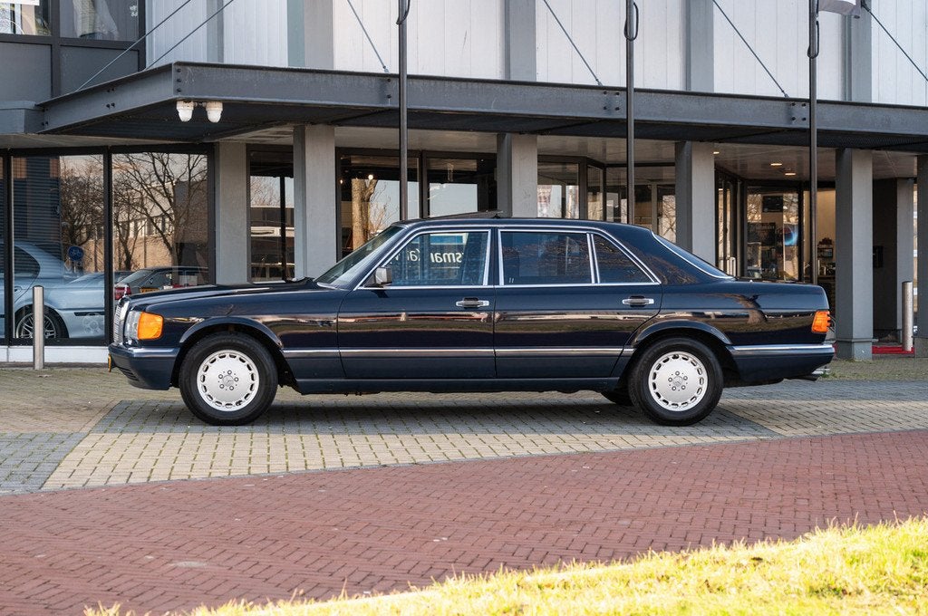 Mercedes-Benz S-Klasse 560 SEL (bj 1989, automaat), 4 deurs, Blauw, Blauw, 5547 cc