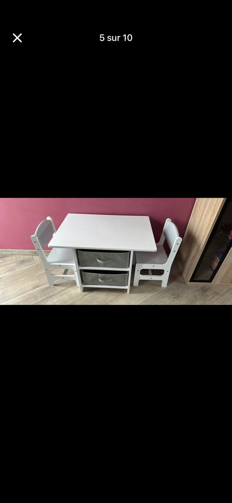 Table d activité deux chaise tirroir, Enfants & Bébés, Chambre d'enfant | Tables & Chaises, Enlèvement, Comme neuf, Chaise(s)