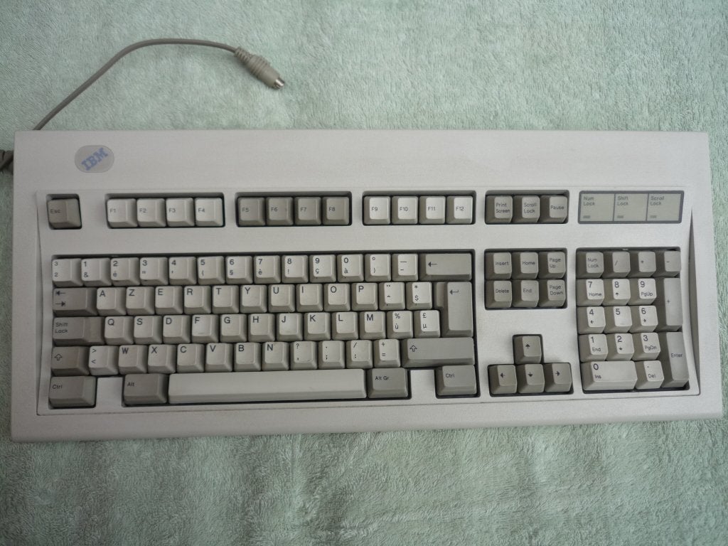 IBM PS/2 Azerty BE Keyboard - VINTAGE, Enlèvement ou Envoi, IBM
