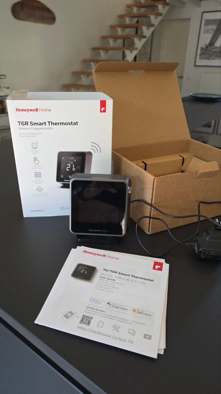 honeywell t6r smart thermostaat, Bricolage & Construction, Enlèvement ou Envoi, Thermostat intelligent, Neuf