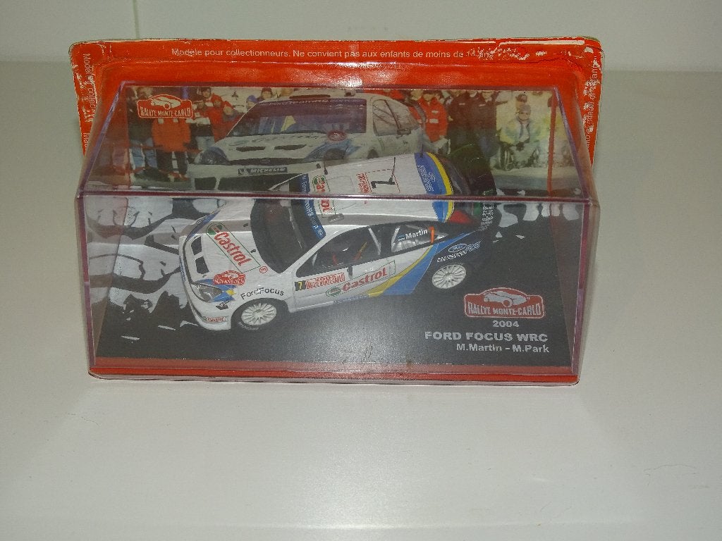 1/43 - Ford Focus WRC Rallye Monte-Carlo 2004 IXO / Altaya, Ophalen of Verzenden, Zo goed als nieuw, Auto, Overige merken