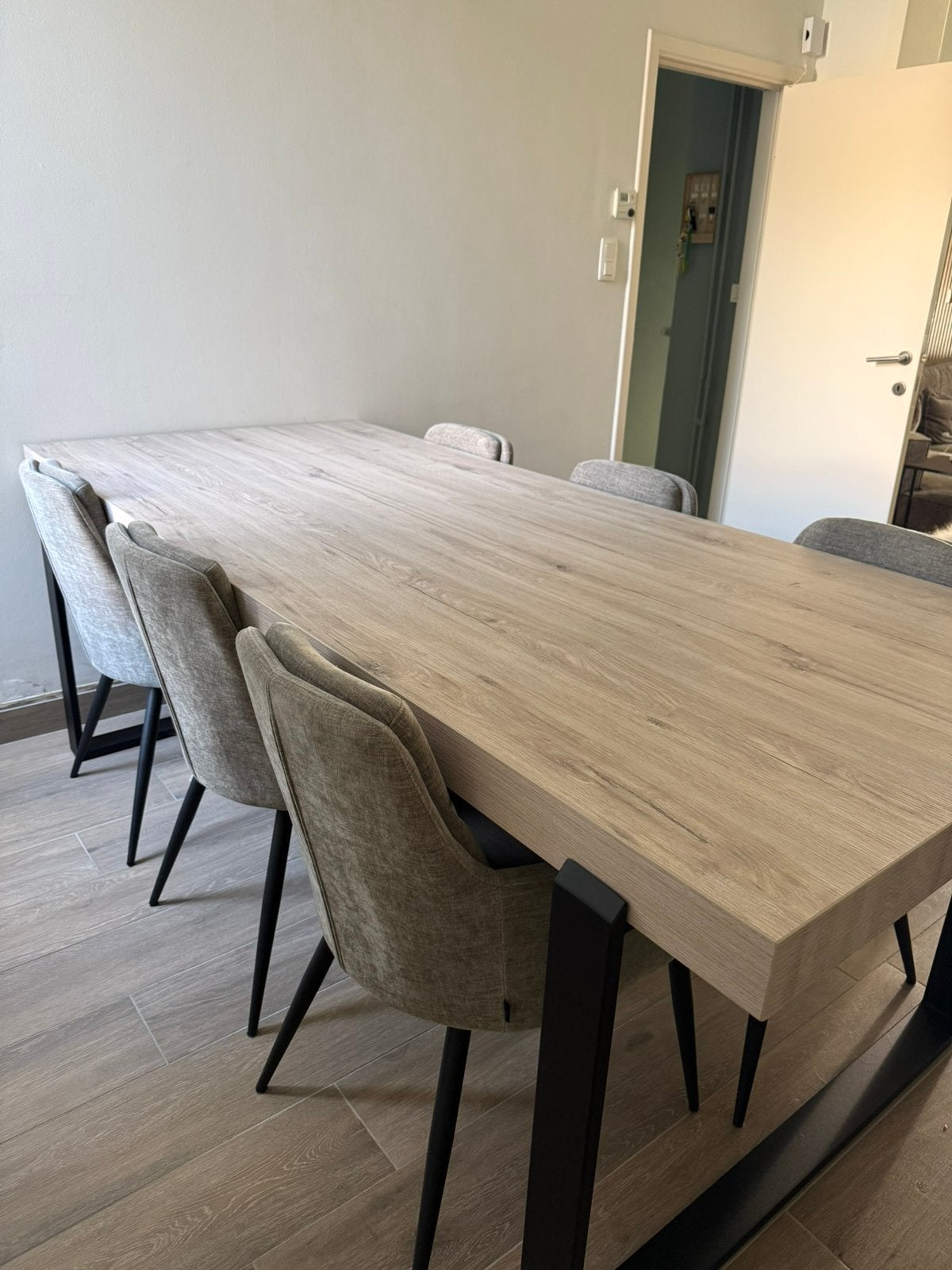 Eettafel met 6 stoelen, Ophalen, Zo goed als nieuw
