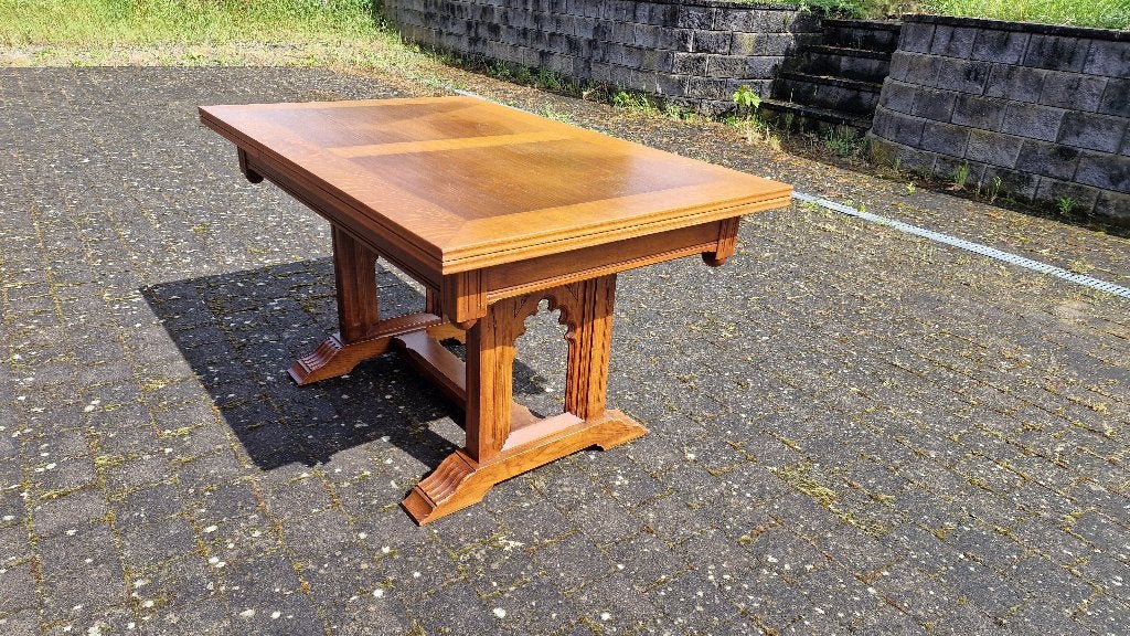 Massieve uitschuifbare tafel, Antiek en Kunst, Ophalen