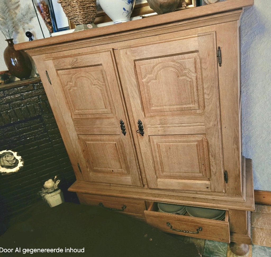 Blank Eiken kast, Ophalen