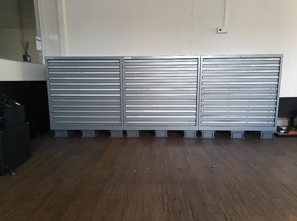 3 Ladenkasten Schäfer (Lista), Ophalen, 100 tot 150 cm, 5 laden of meer, Zo goed als nieuw