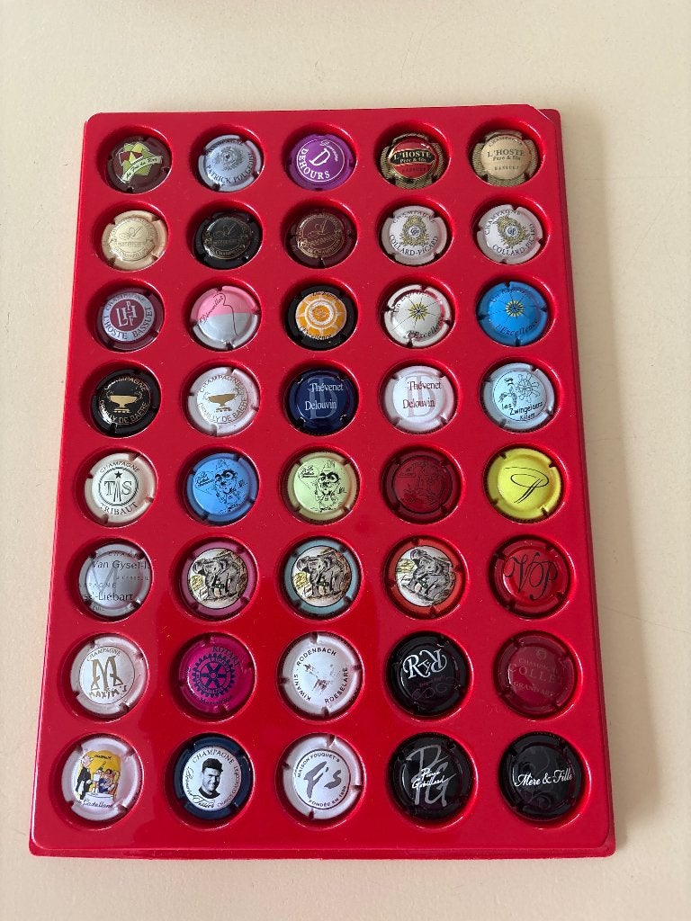 Champagne capsules 40 stuks gevarieerd lot P6, Enlèvement ou Envoi