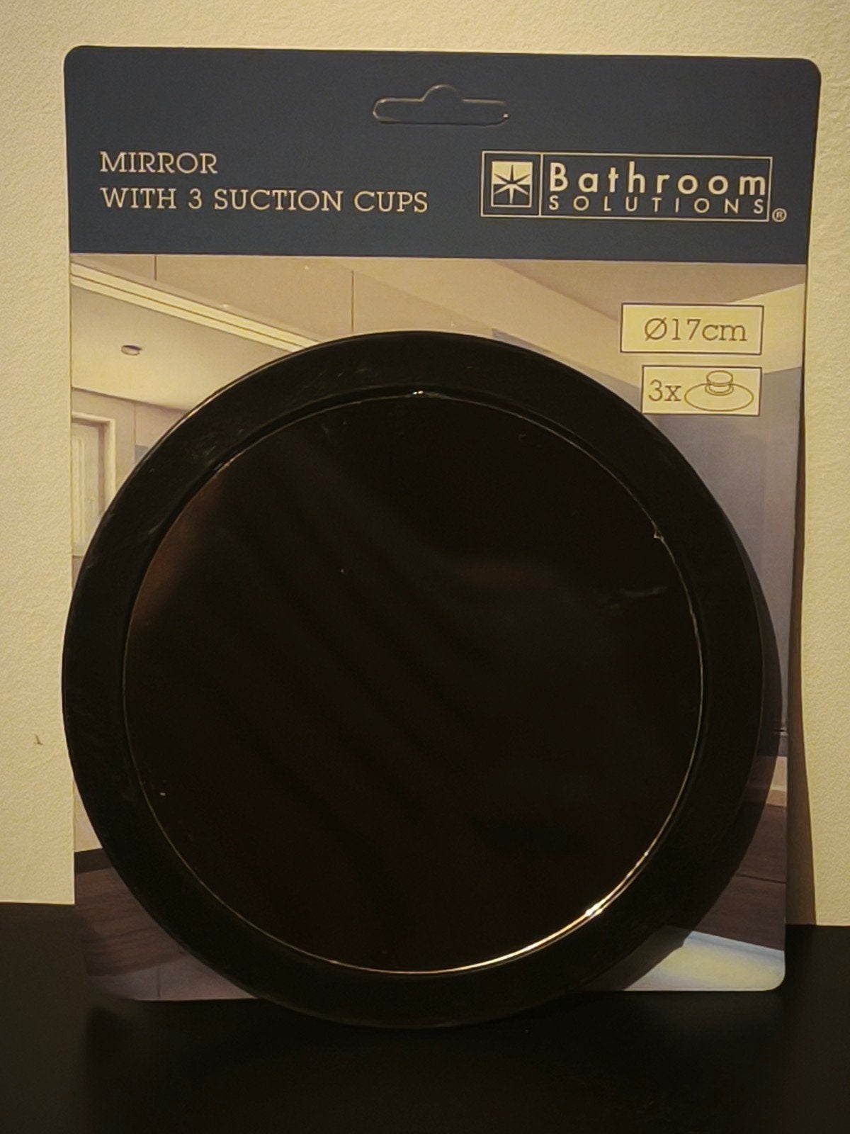 Miroir grossissant rond de salle de bain à ventouses, Maison & Meubles, Enlèvement ou Envoi, Neuf, Rond