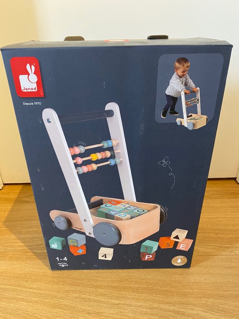 Loopwagentje Janod, Ophalen, Gebruikt, Duw- of Trekspeelgoed