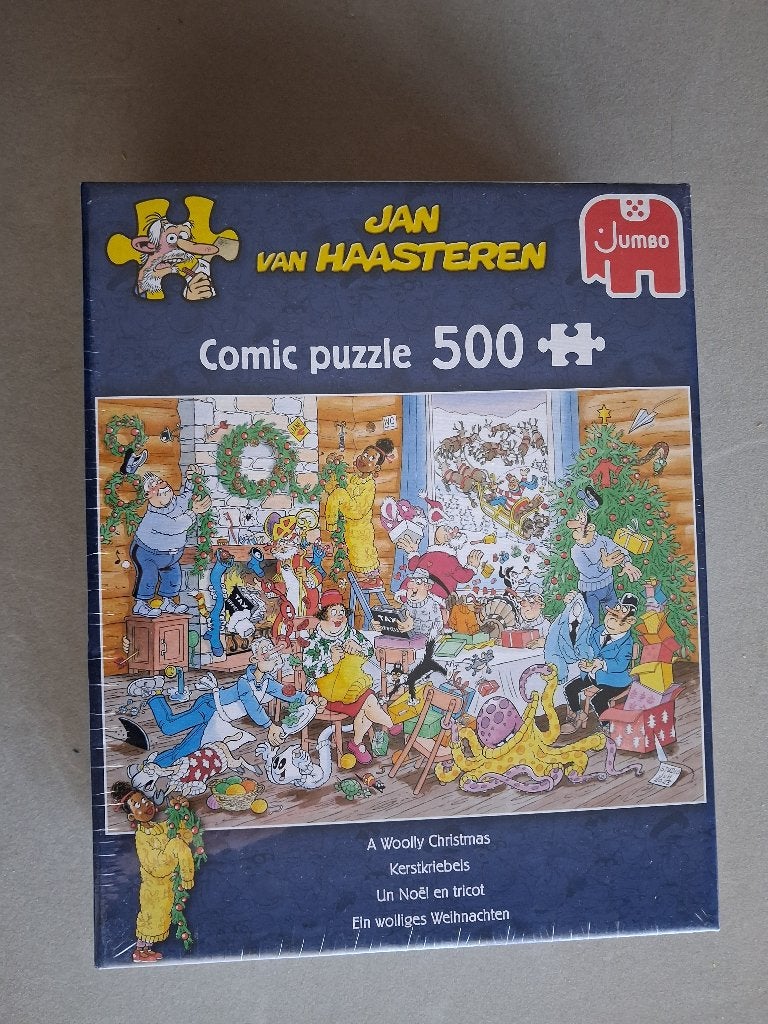 Jan van Haasteren puzzel 500 stukjes kerstkriebels, Ophalen of Verzenden, 500 t/m 1500 stukjes, Nieuw, Legpuzzel