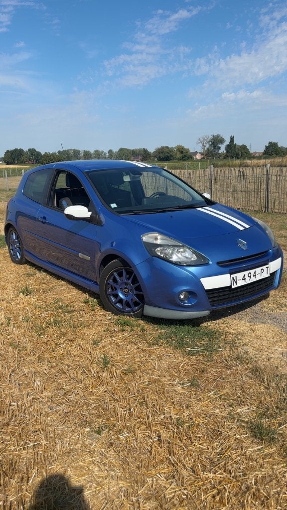 Clio 3 1.6 GT Gordini Nederlands papier/Holland Paper, Auto's, Voorwielaandrijving, Euro 6, Blauw, Alcantara