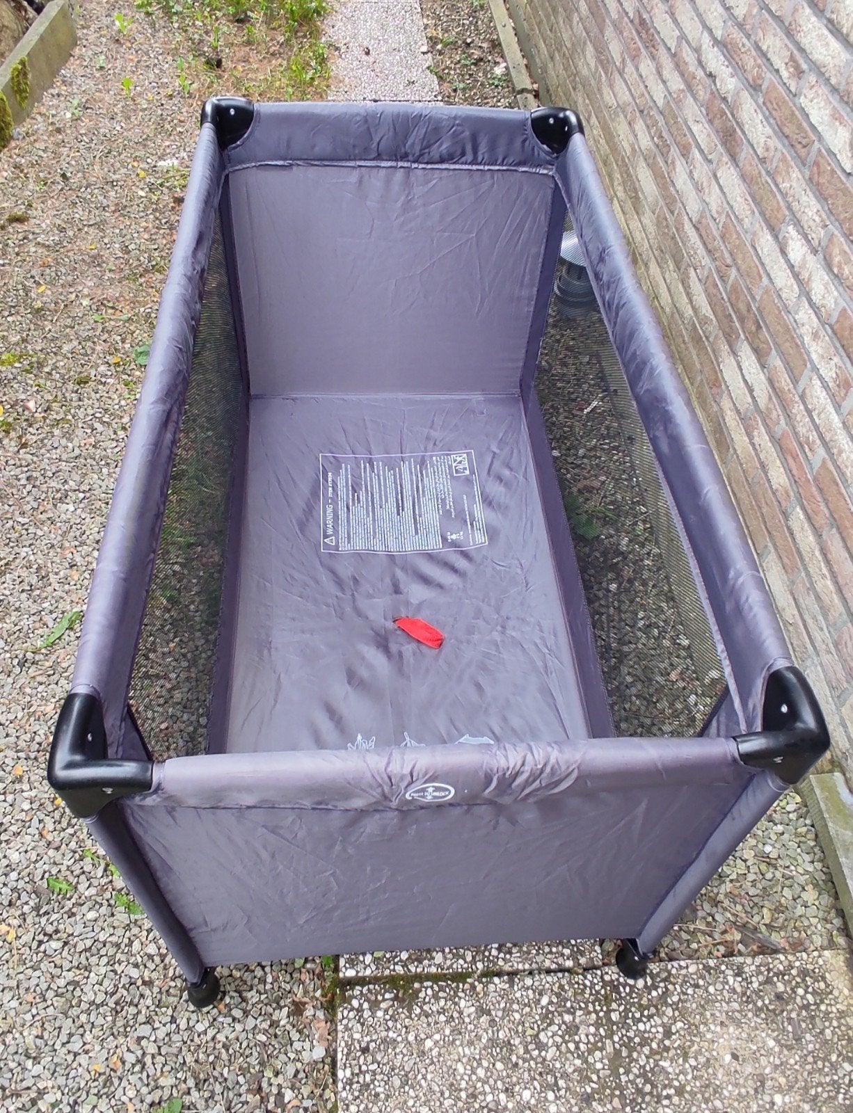 lit parapluie / lit de voyage pliable gris - Prémaman, Enlèvement ou Envoi, Utilisé, Lit de voyage