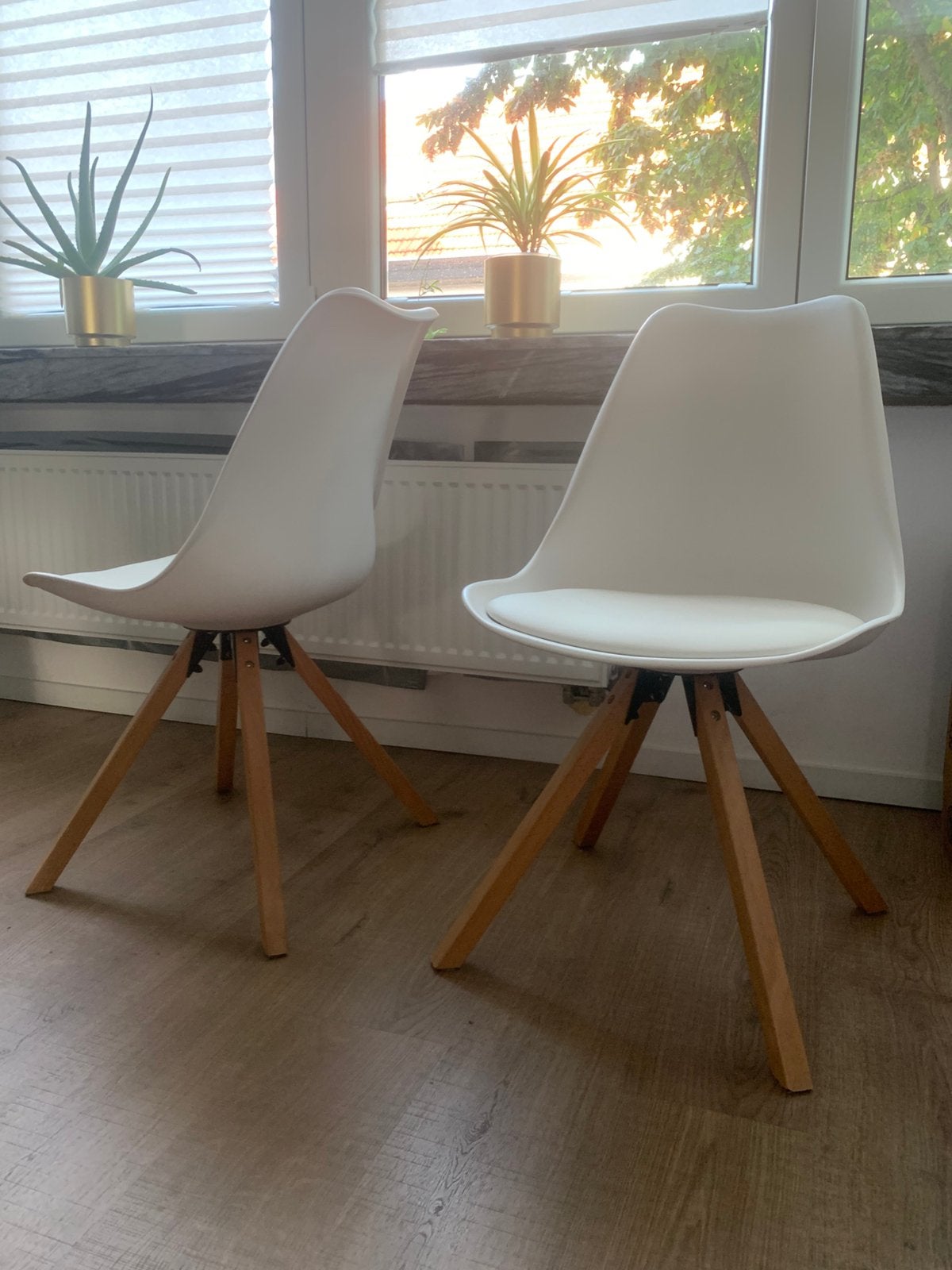 4 eetkamerstoelen - vraagprijs 160€/ 4 - zeer goede staat, Huis en Inrichting, Ophalen, Zo goed als nieuw