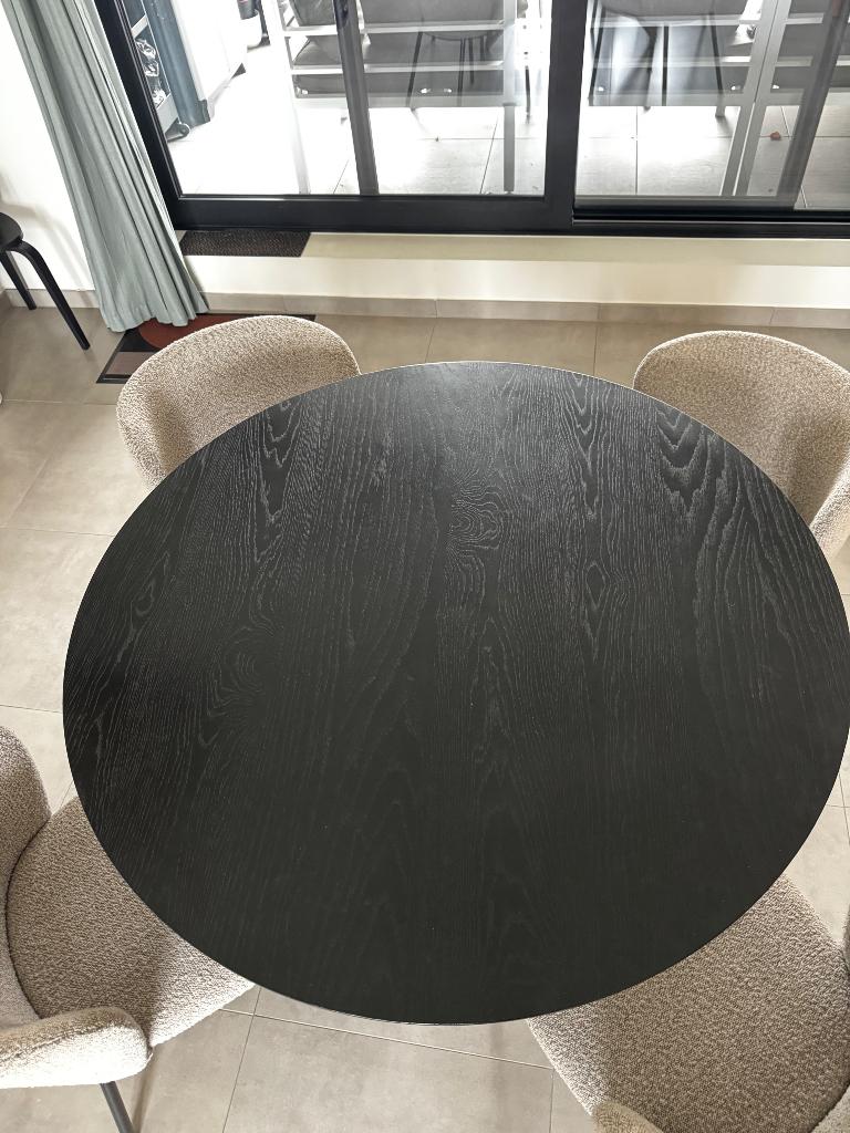 Ronde tafel 120cm, Huis en Inrichting, Tafels | Eettafels, Ophalen, Gebruikt, Rond, 100 tot 150 cm